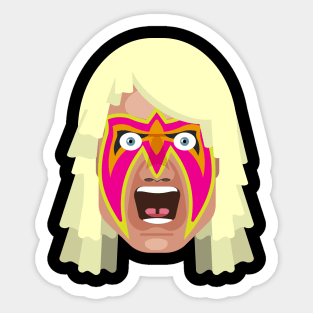 Ultimate Warrior Head Sticker